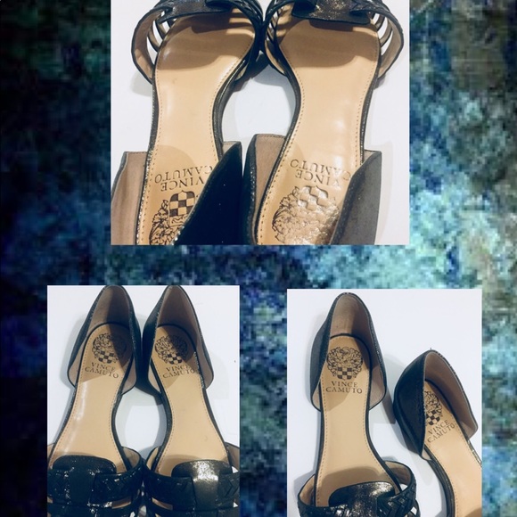 Vince Camuto Hadria Woven Metallic Slide Shoe - Picture 6 of 8